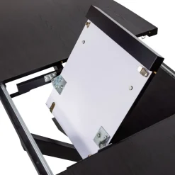 WOOOD Uitschuifbare Eettafel Arros Zwart - 180/220x90 cm