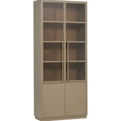 WOOOD Vitrinekast Casa Mud - 101x236x40 cm