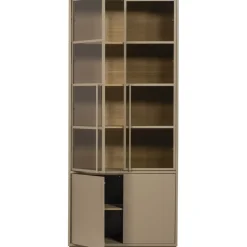 WOOOD Vitrinekast Casa Mud - 101x236x40 cm