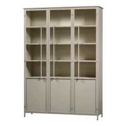 WOOOD Vitrinekast Exhibit XL Zand - 142x200x44 cm