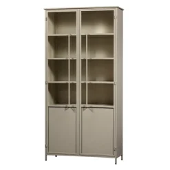 WOOOD Vitrinekast Exhibit XL Zand - 99x200x44 cm