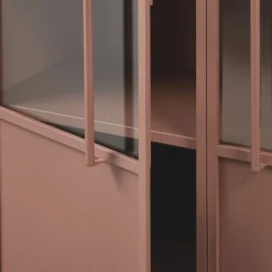 WOOOD Vitrinekast Exhibit Tan - 99x170x44 cm