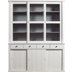 WOOOD Vitrinekast Lagos Wit - 166x214x48 cm