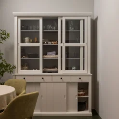 WOOOD Vitrinekast Lagos Wit - 166x214x48 cm