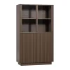 WOOOD Vitrinekast Nova Truffel - 102x172x40 cm