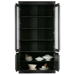 WOOOD Vitrinekast Organize Zwart - 110x215x44 cm