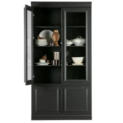 WOOOD Vitrinekast Organize Zwart - 110x215x44 cm