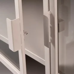 WOOOD Vitrinekast Ronja Roze - 110x189x43 cm