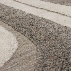 WOOOD Vloerkleed Moro Grijs / Wit - 170x240 cm