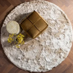 WOOOD Vloerkleed Praline Bruin - Ø 200 cm