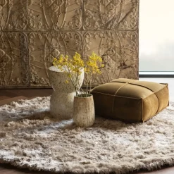 WOOOD Vloerkleed Praline Bruin - Ø 200 cm