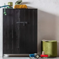 WOOOD Wandkast Bruut Zwart - 100x140x41 cm