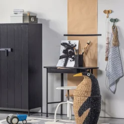 WOOOD Wandkast Bruut Zwart - 100x140x41 cm