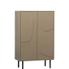 WOOOD Wandkast Cadiz Mud - 85x135x40 cm