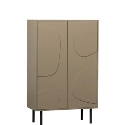 WOOOD Wandkast Cadiz Mud - 85x135x40 cm