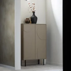 WOOOD Wandkast Cadiz Mud - 85x135x40 cm