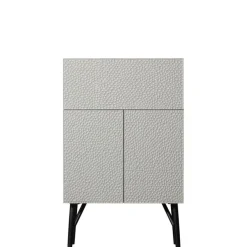 WOOOD Wandkast Carved Greige - 90x146x46 cm