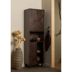 WOOOD Wandkast Draw Bruin - 60x200x40 cm