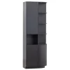 WOOOD Wandkast Finca Zwart - 78x210x40 cm