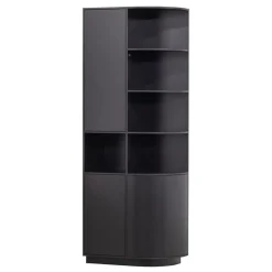 WOOOD Wandkast Finca Zwart - 78x210x40 cm