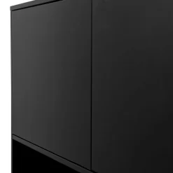 WOOOD Wandkast Finca Zwart - 110x170x40 cm