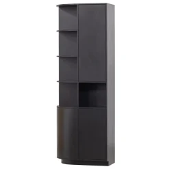 WOOOD Wandkast Finca Zwart - 78x210x40 cm