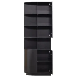 WOOOD Wandkast Finca Zwart - 78x210x40 cm