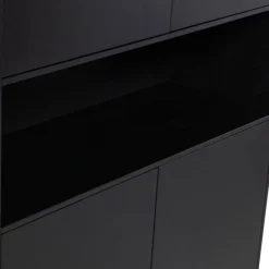 WOOOD Wandkast Finca Zwart - 110x210x40 cm