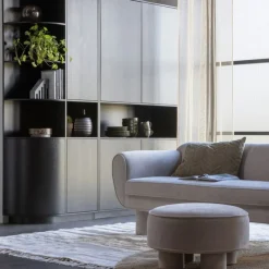 WOOOD Wandkast Finca Zwart - 110x210x40 cm