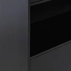 WOOOD Wandkast Finca Zwart - 40x210x40 cm