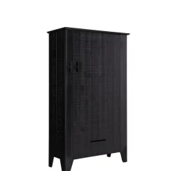 WOOOD Wandkast Gijs Zwart - 85x142x38 cm