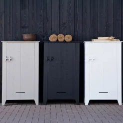 WOOOD Wandkast Gijs Zwart - 85x142x38 cm