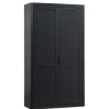 WOOOD Wandkast Gunnar Zwart - 120x217x48 cm