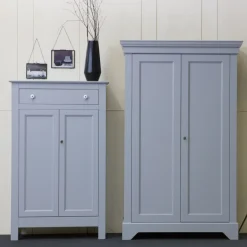 WOOOD Wandkast Isabel Grijs - 118x191x47 cm