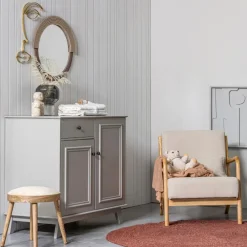 WOOOD Wandkast Lily Grijs - 98x93x55 cm