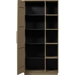 WOOOD Wandkast Lowen Mud - 100x221x44 cm