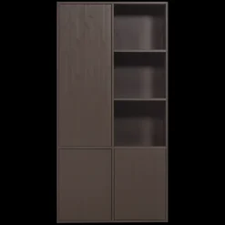 WOOOD Wandkast Meggy Links Middenbruin - 108x215x40 cm