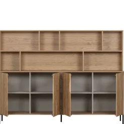 WOOOD Wandkast New Gravure Naturel - 200x150x44 cm