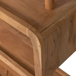 WOOOD Wandkast Rattle Bruin - 82x160x40 cm