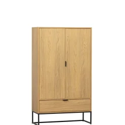 WOOOD Wandkast Silas Naturel - 85x149x36 cm