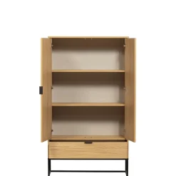 WOOOD Wandkast Silas Naturel - 85x149x36 cm