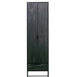 WOOOD Wandkast Silas Zwart - 60x210x36 cm