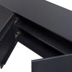 WOOOD (Zwevend) TV-meubel Gunnar Zwart - 200x56x44 cm