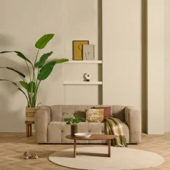 3-Zitsbank Bubble Beige