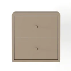 Zwevend Nachtkastje Borba Taupe - 30x30x30 cm