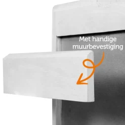 Zwevend Nachtkastje Borba Taupe - 30x30x30 cm