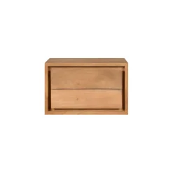 Zwevend Nachtkastje Geleen Bruin - 40x25x30 cm