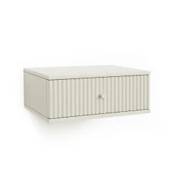 Zwevend Nachtkastje Sem Ivoor - 45x18x35 cm