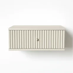 Zwevend Nachtkastje Sem Ivoor - 45x18x35 cm