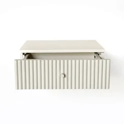 Zwevend Nachtkastje Sem Ivoor - 45x18x35 cm